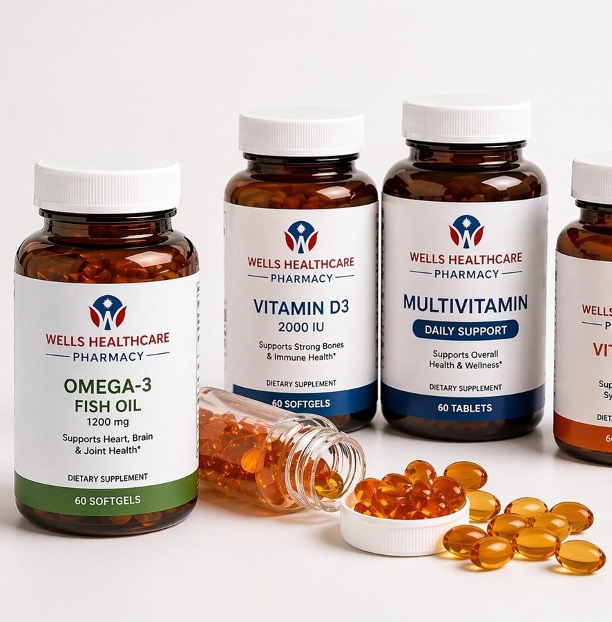 Vitamins and wellness supplements â€“ Wells Pharmacy Worcester MA